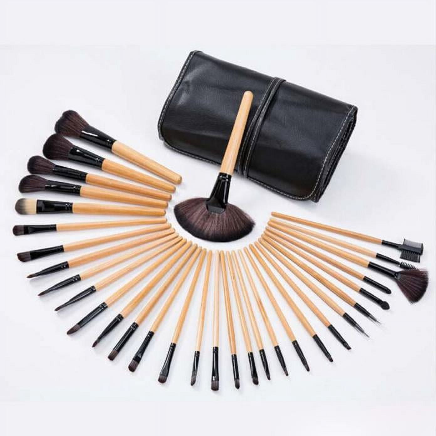 32 Piece Makeup Brush Set Complete Cosmetic Kit With Soft Carrying Pou