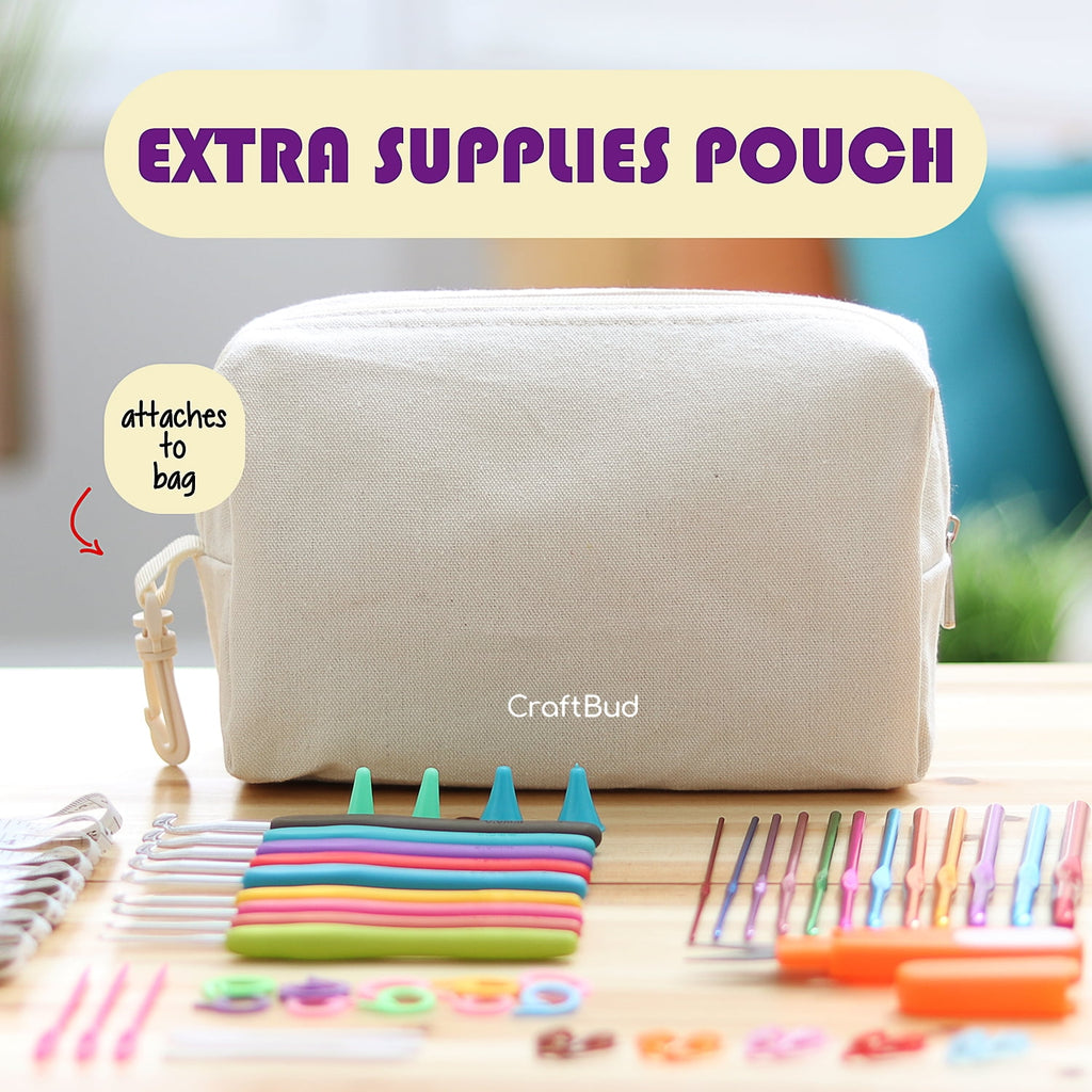 Craftbud Crochet Kit For Beginners, Yarn For Crochet Set With Crochet