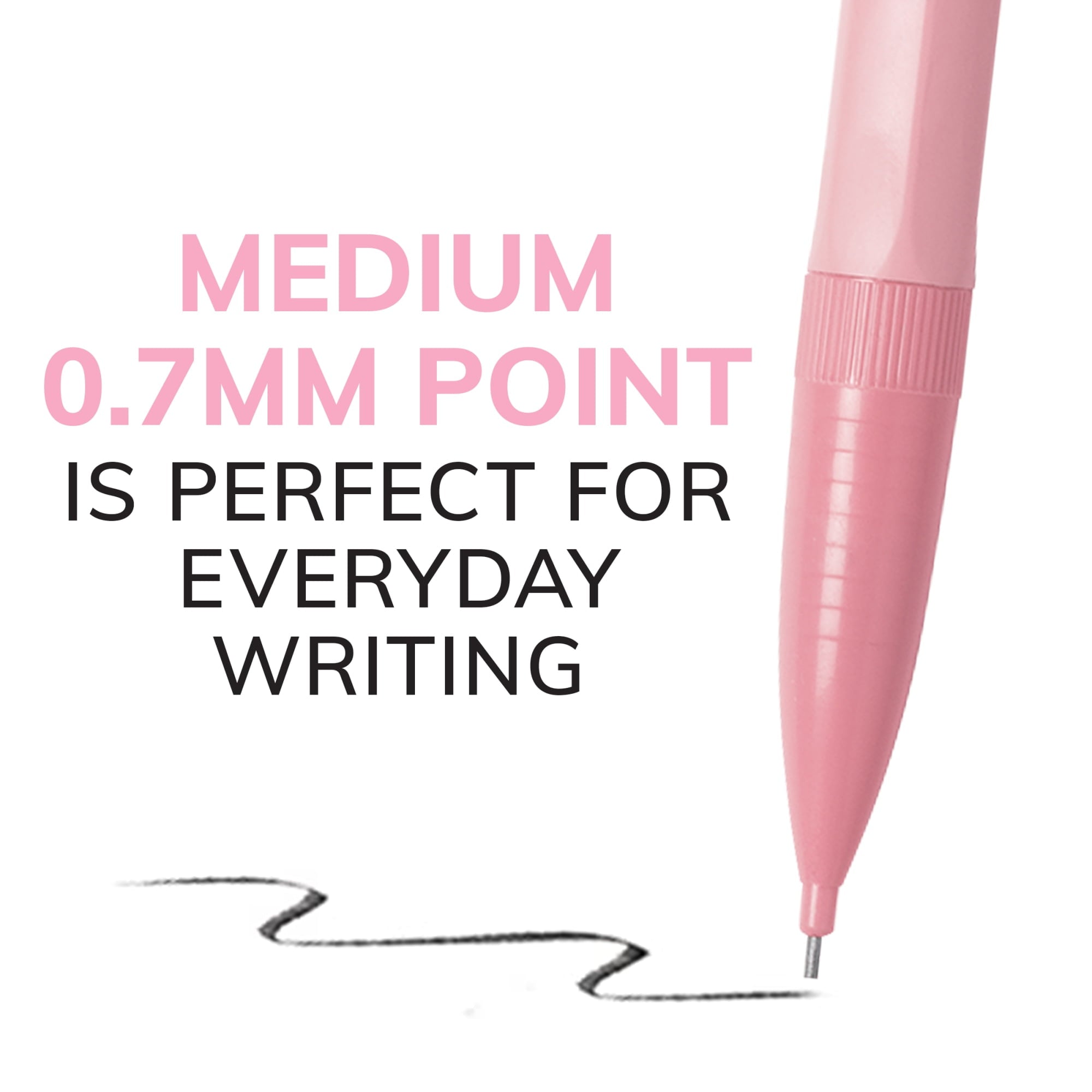 BIC Xtra-Smooth Pastel Mechanical Pencils with Erasers, 0.7mm Medium P