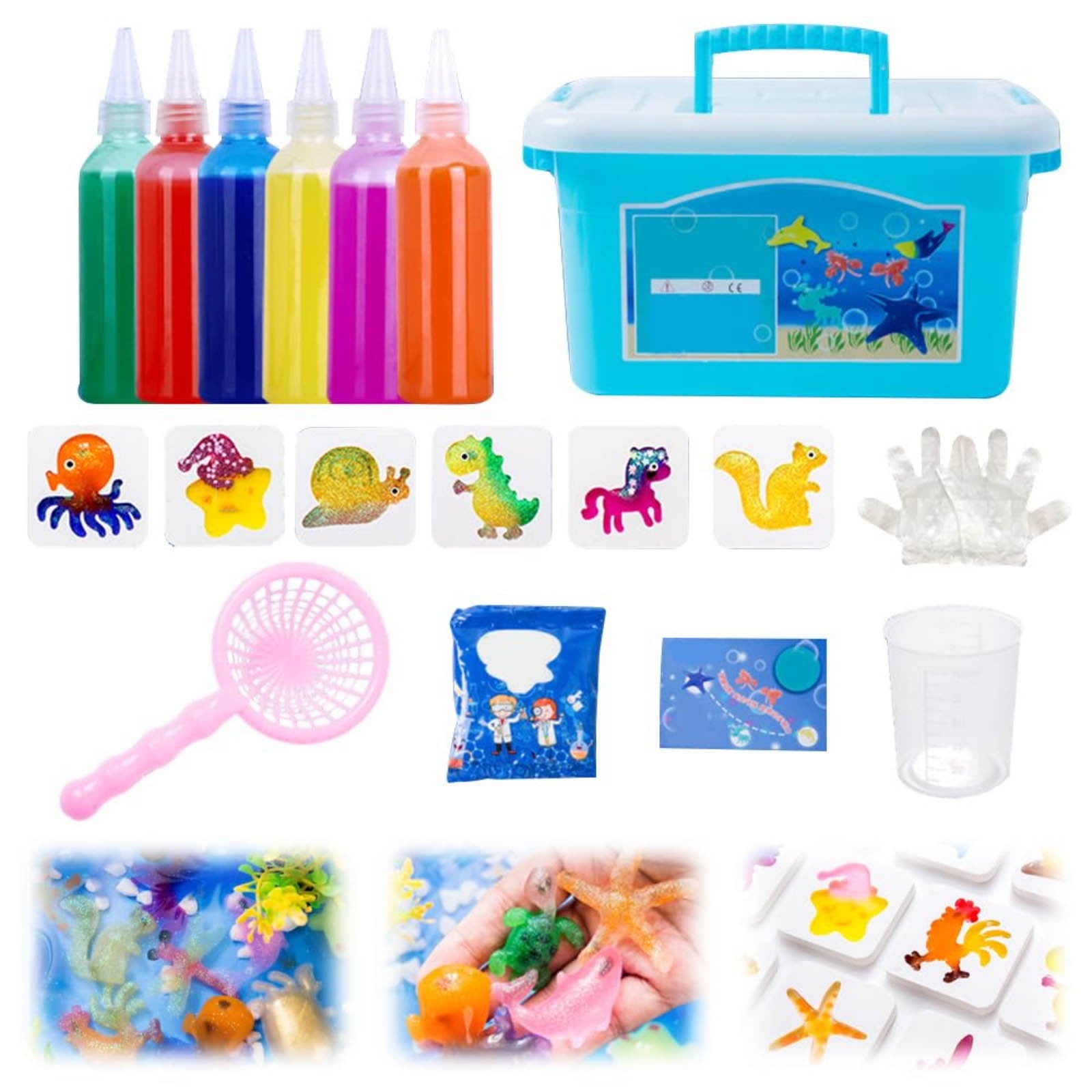 5/6/7 Bottles Hydrogel Home DIY Kits, ZzCityTK Animal Molds Craft Set