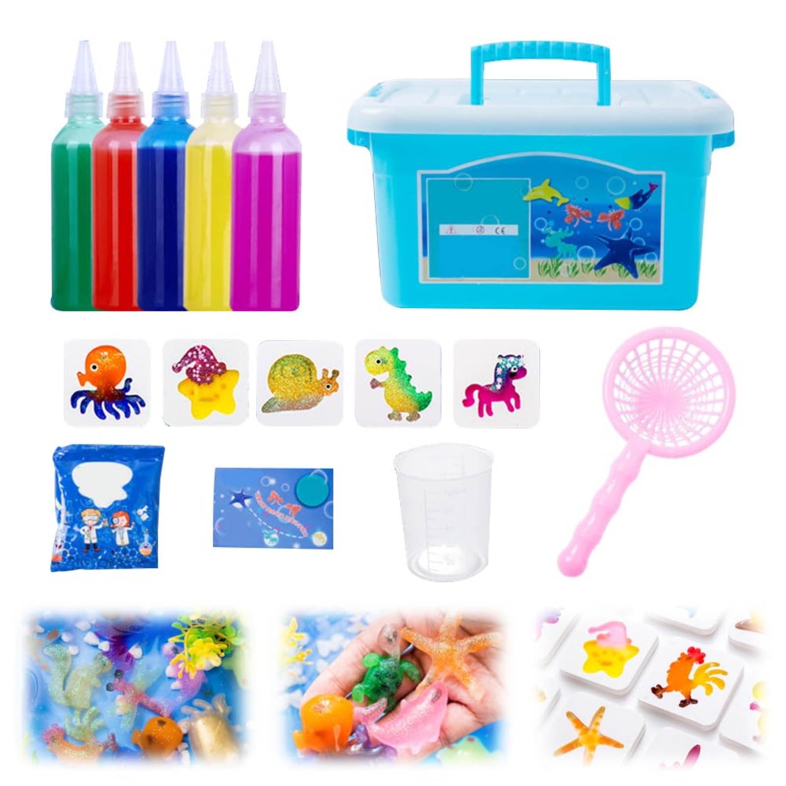 5/6/7 Bottles Hydrogel Home DIY Kits, ZzCityTK Animal Molds Craft Set