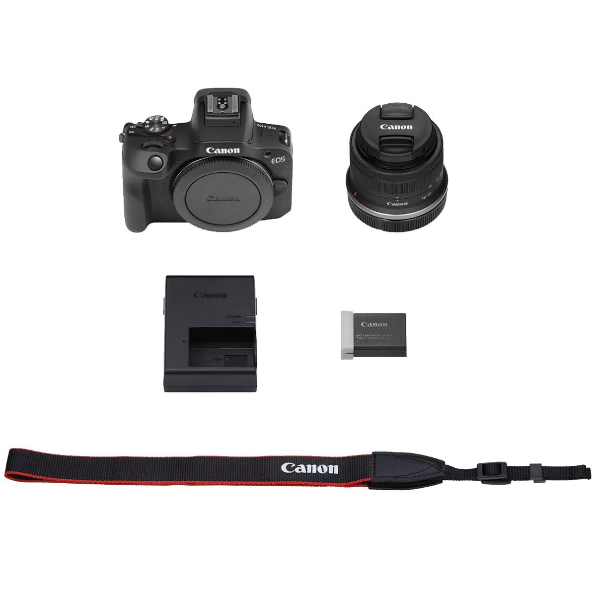 Canon EOS R100 Mirrorless Camera Body with RF-S 18-45mm F4.5-6.3 is STM Lens 6052C012 Bundle with Deco Gear Photography Bag + Microphone + Monopod + Software & Accessories Kit