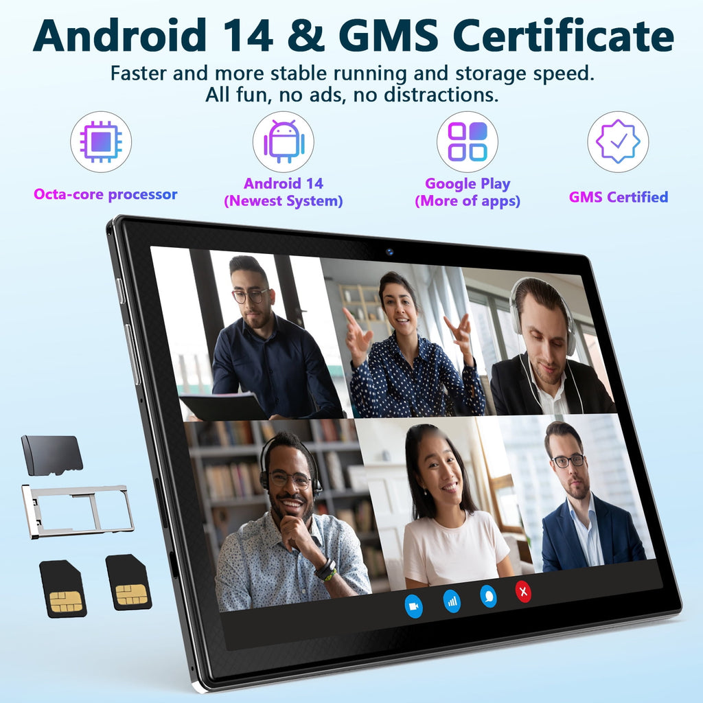 Tablet 2026 Newest Android 14 Tablet, 10 Inch Tablet,5G Wi-Fi Tablet C