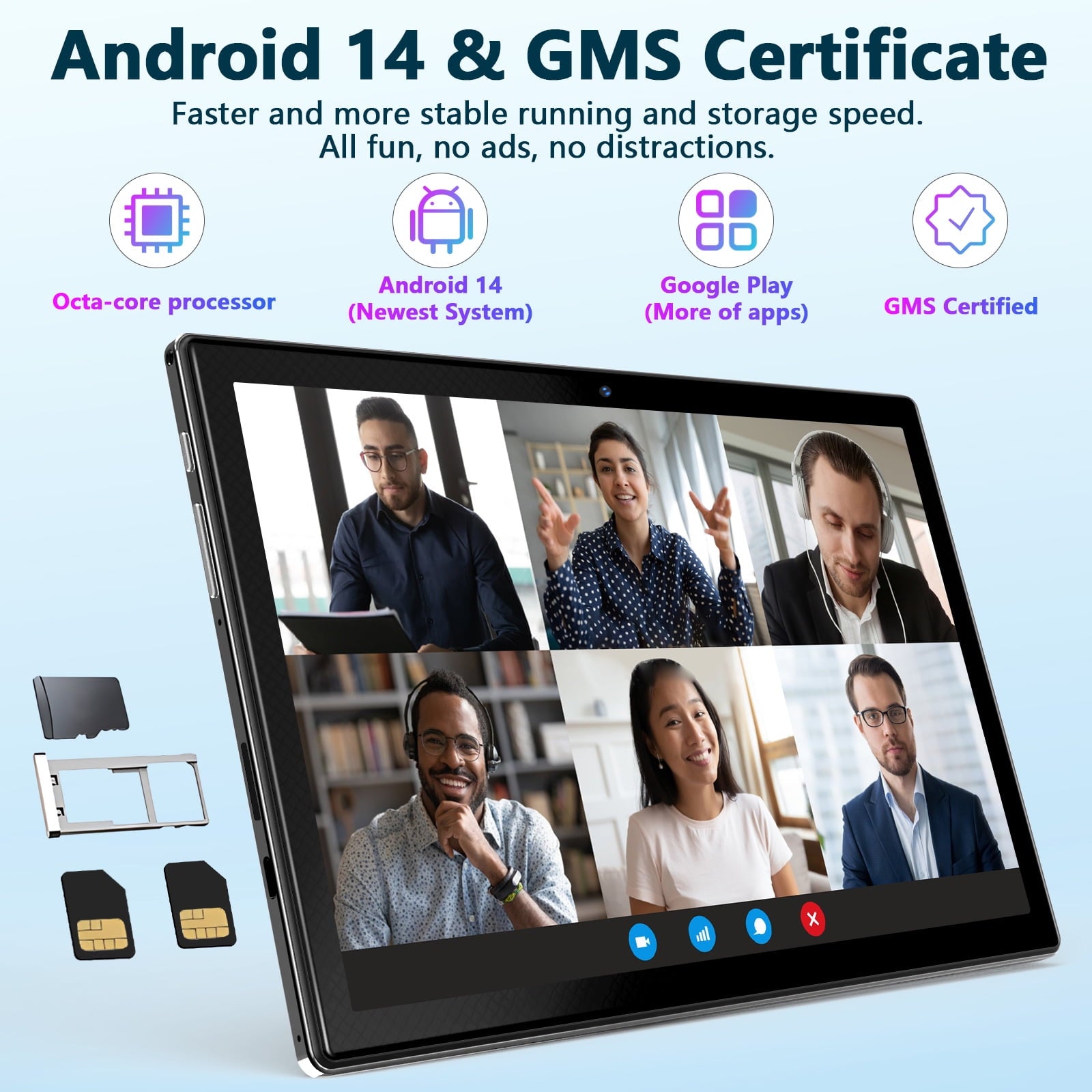 Tablet 2026 Newest Android 14 Tablet, 10 Inch Tablet,5G Wi-Fi Tablet C