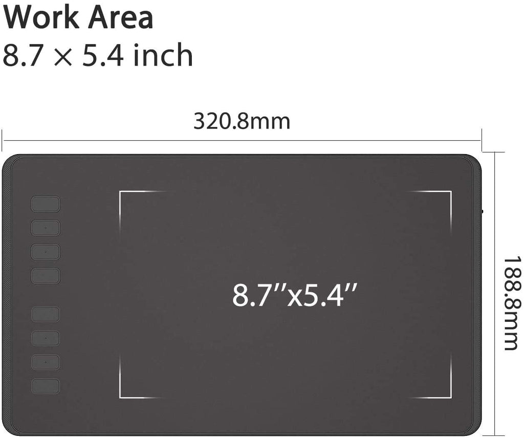HUION Inspiroy H640P 6x4 inch Drawing Tablet 8192 Pen Pressure