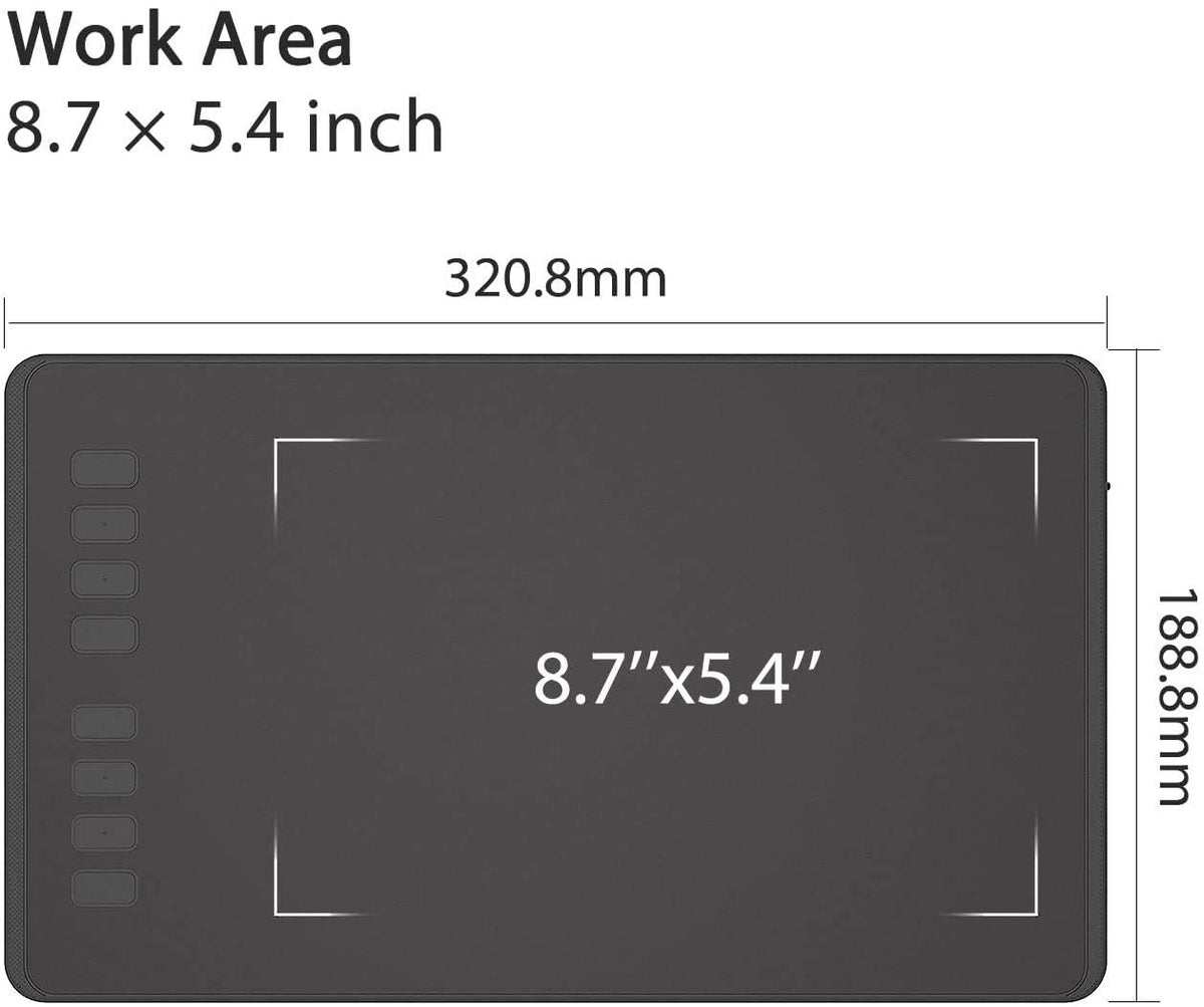 HUION Inspiroy H640P 6x4 inch Drawing Tablet 8192 Pen Pressure