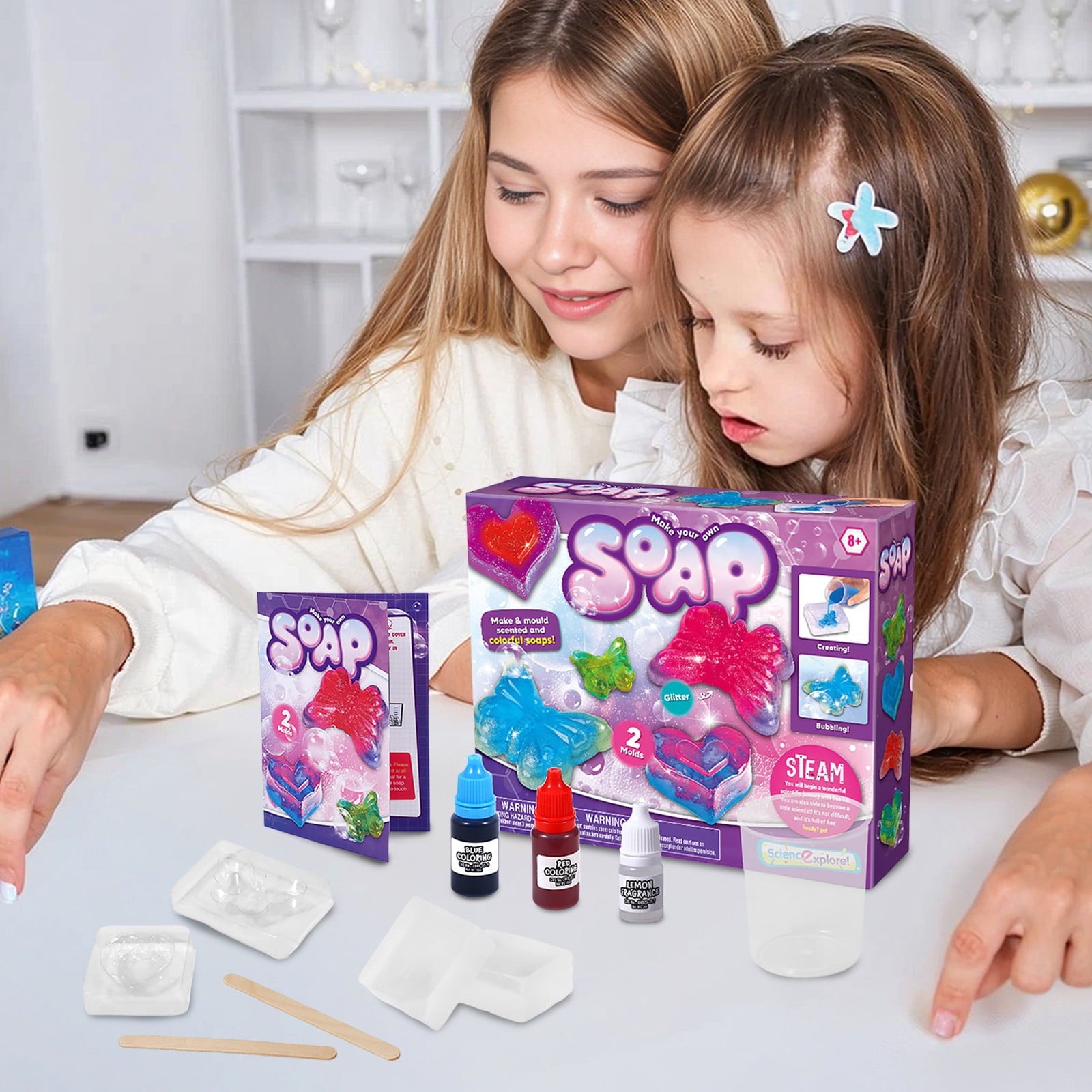 STEMA Kids DIY Soap Making Kit: Educational Science Experiment Toy For