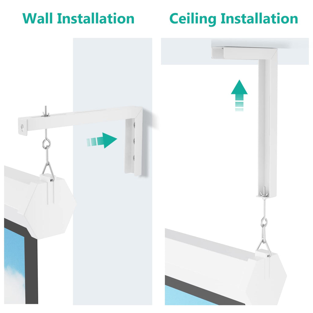 WALI Universal Projector Screen Ceiling Mount, Holds up to 66 lbs