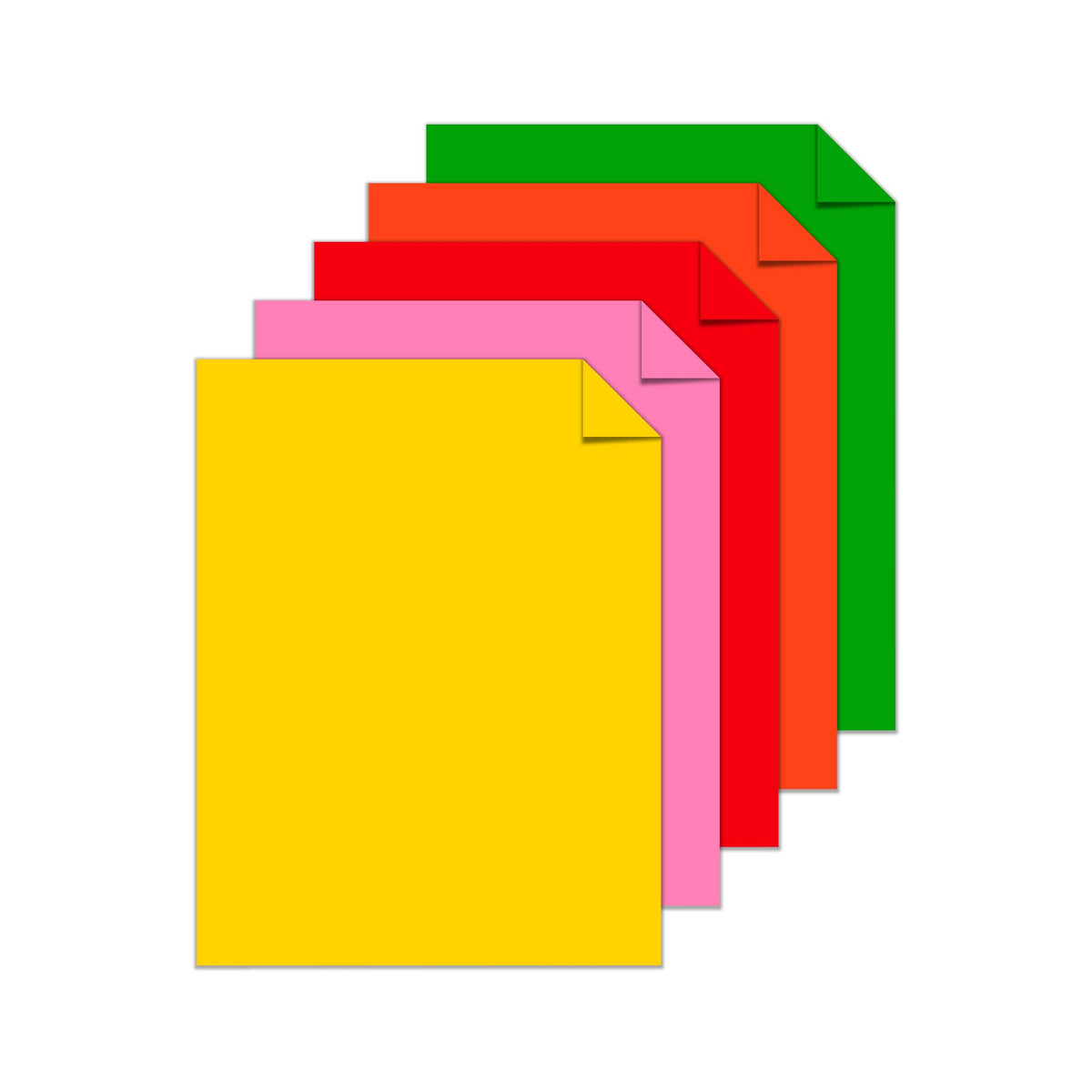 Astrobrights® Color Card Stock, Happy Assortment, Letter (8.5" x 11"), 65 Lb, Pack Of 250