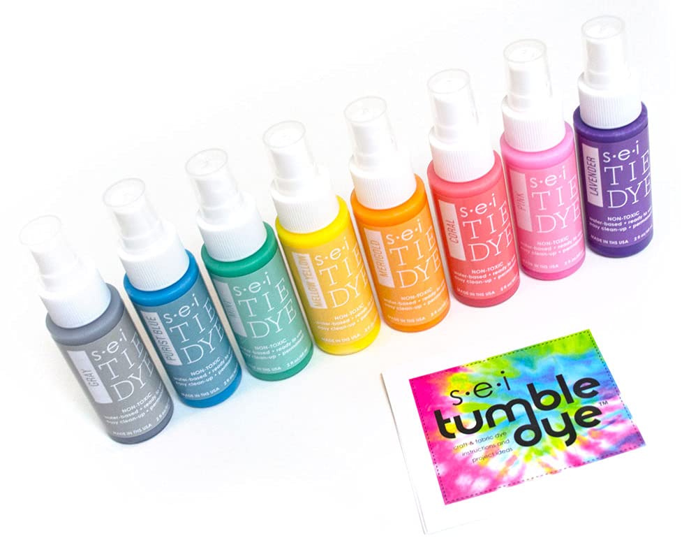 Sei Tie Dye Kit Natural Fade, 8 Color Earth Tone Fabric Dye Spray Set
