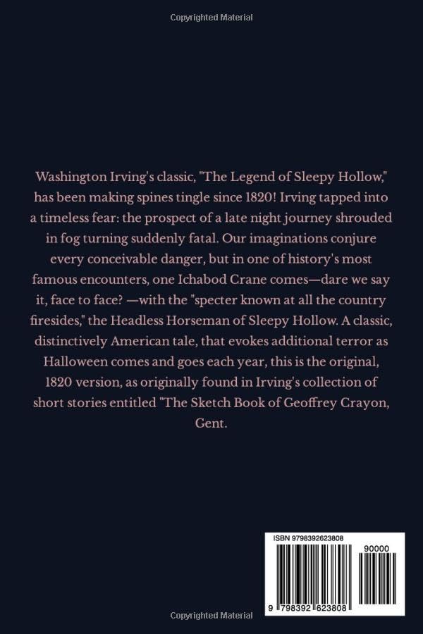 The Legend of Sleepy Hollow — Original 1820 Edition
