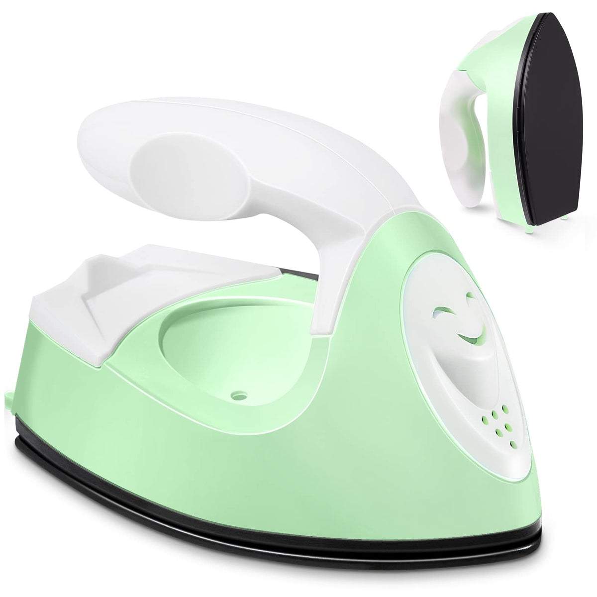 Honoson Mini Iron for Craft Small Iron on Patch Fuse Bead, Mint Green