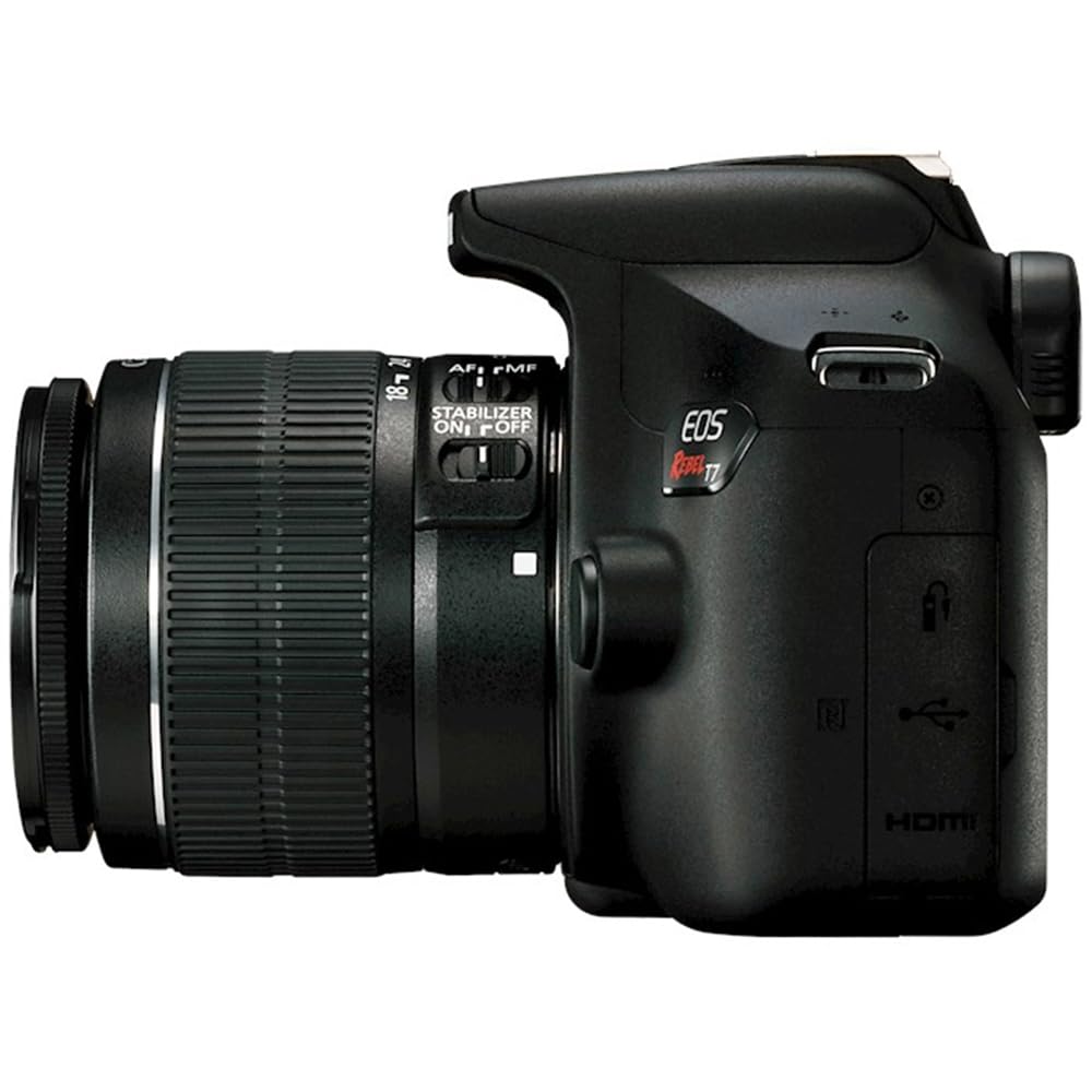 Canon EOS Rebel T7 DSLR Camera with EF-S 18-55mm F3.5-5.6 is II Lens Bundle