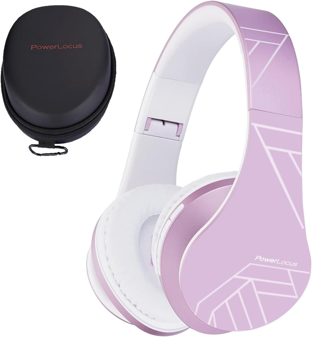 PowerLocus Kids Headphones Over-Ear, Bluetooth Wireless Headphones for Kids,with Microphone, Safe 85DB Volume Limited, Foldable with Carry Case, Audio Cable, Micro SD mode for Online Classes,PC,Phones