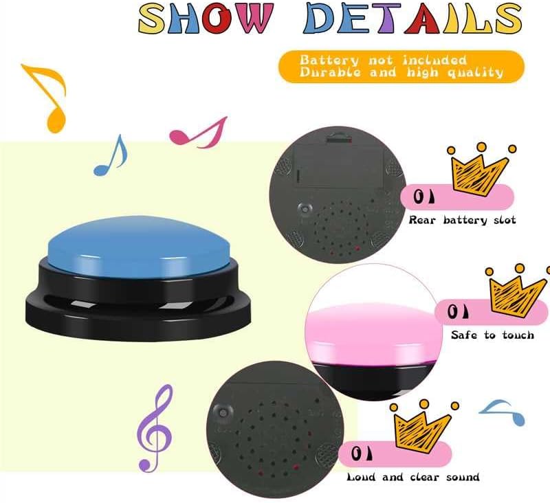 10 Pcs Recordable Answer Buzzers Button Answer Buzzers Game