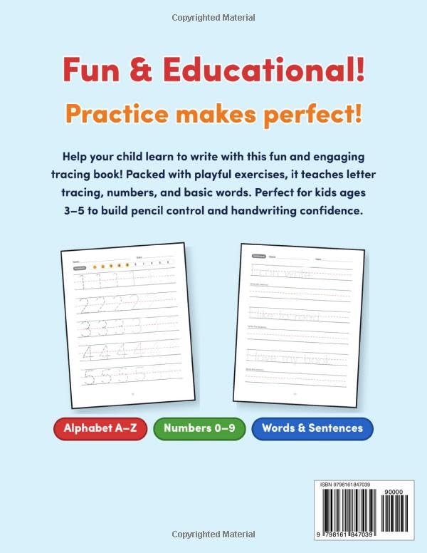 Sublime Joy: ABC 123 Trace & Write Handwriting Workbook (Ages 3–5)