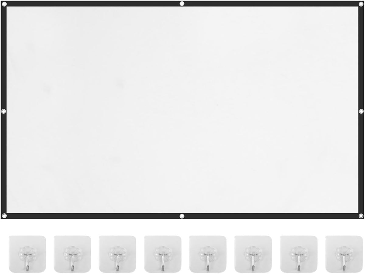 Projector Screen, 4K HD Home Movie Projection Screen 100 Inch