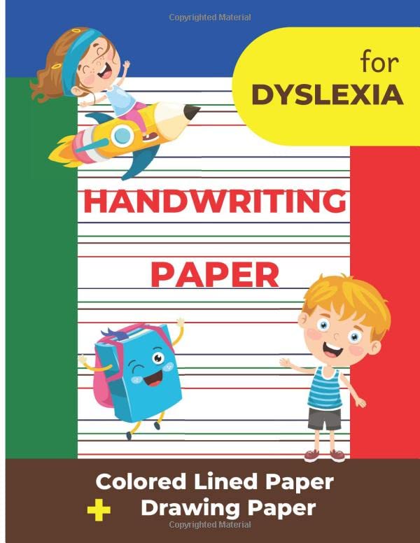 Éditions Joli Monde: Colored-Lined Handwriting & Drawing Notebook (40 Pages)