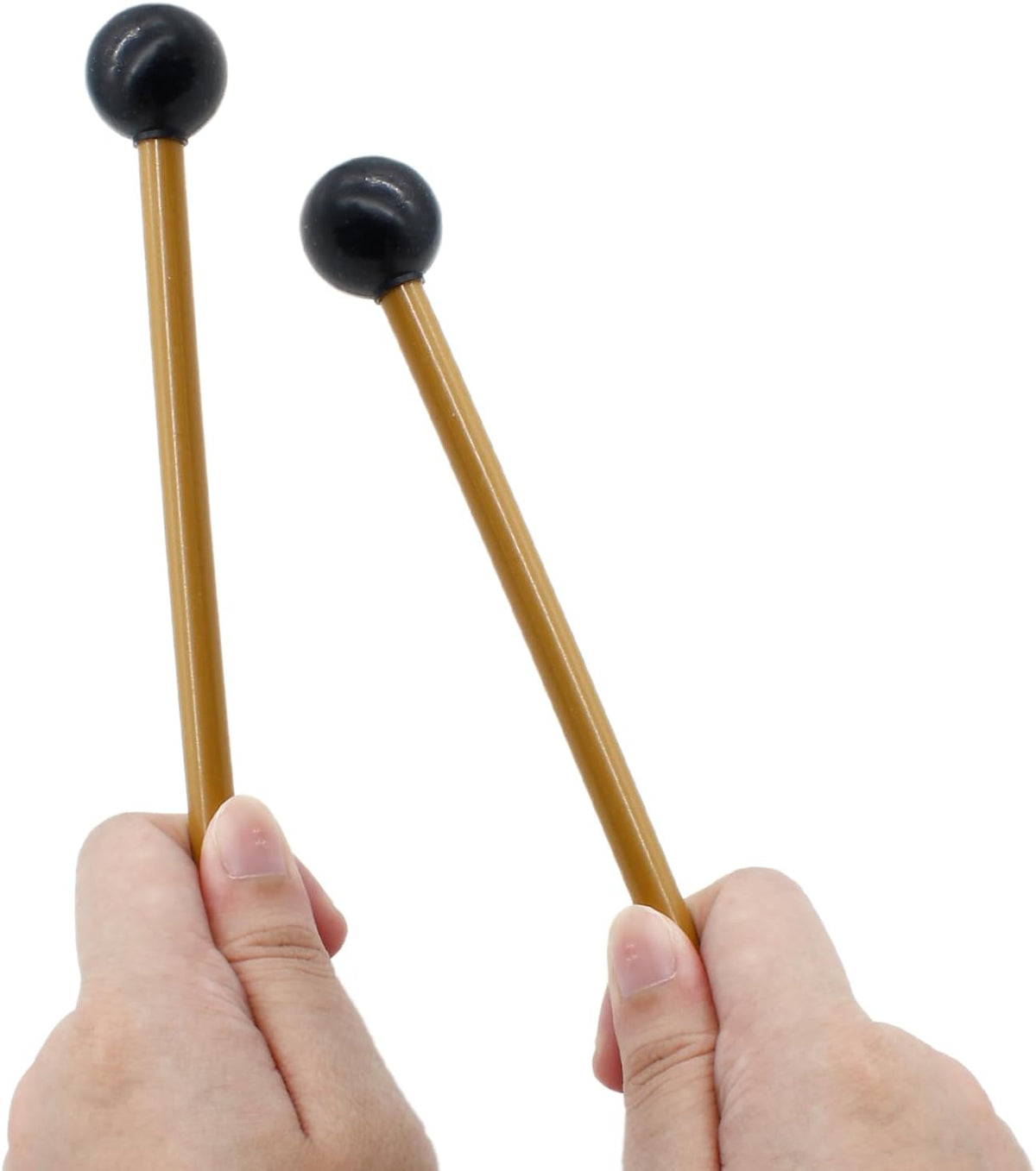 Luomorgo Glockenspiel Mallets, Rubber Head Xylophone Mallets, 2 Pcs