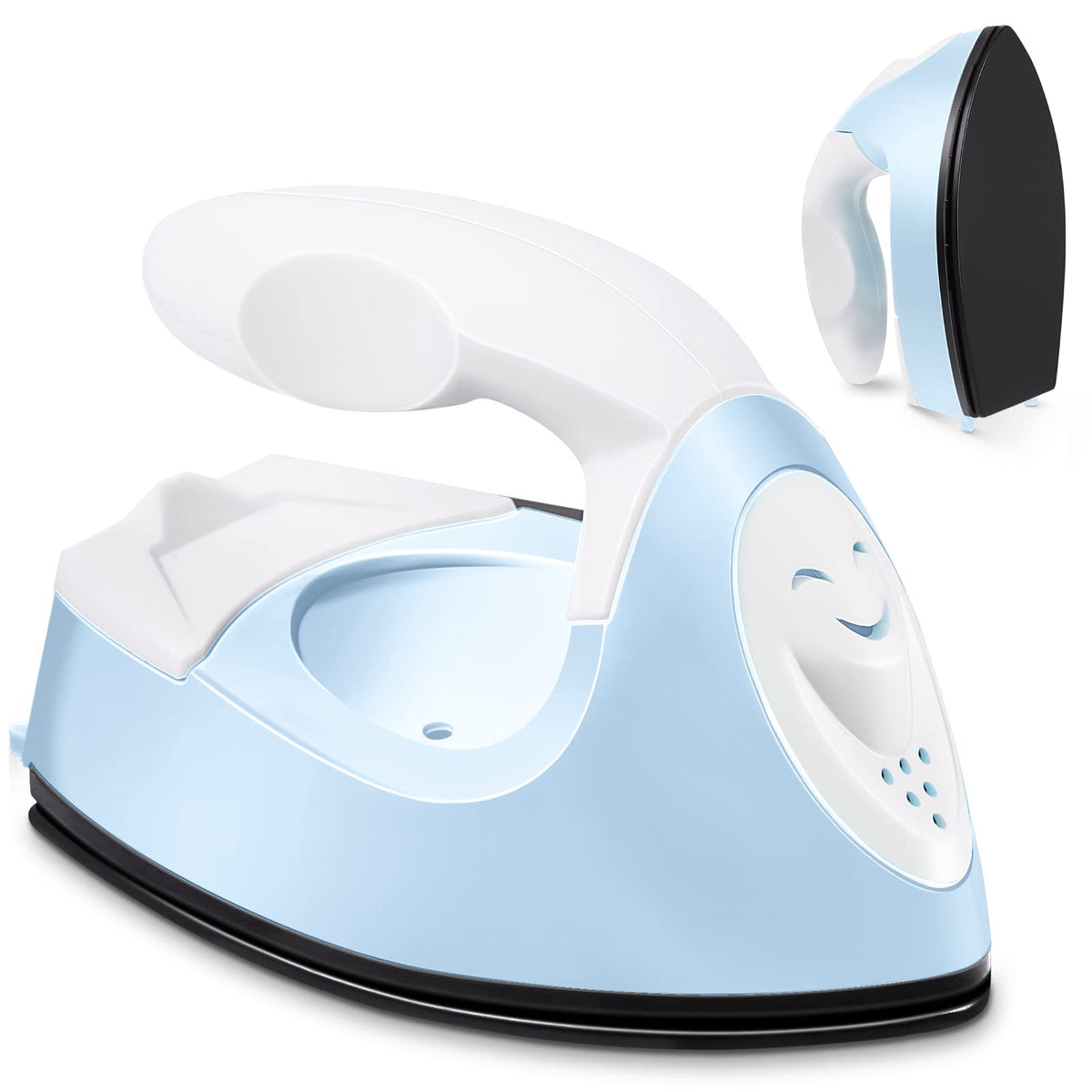 Honoson Mini Iron for Craft Small Iron on Patch Fuse Bead, Mint Green