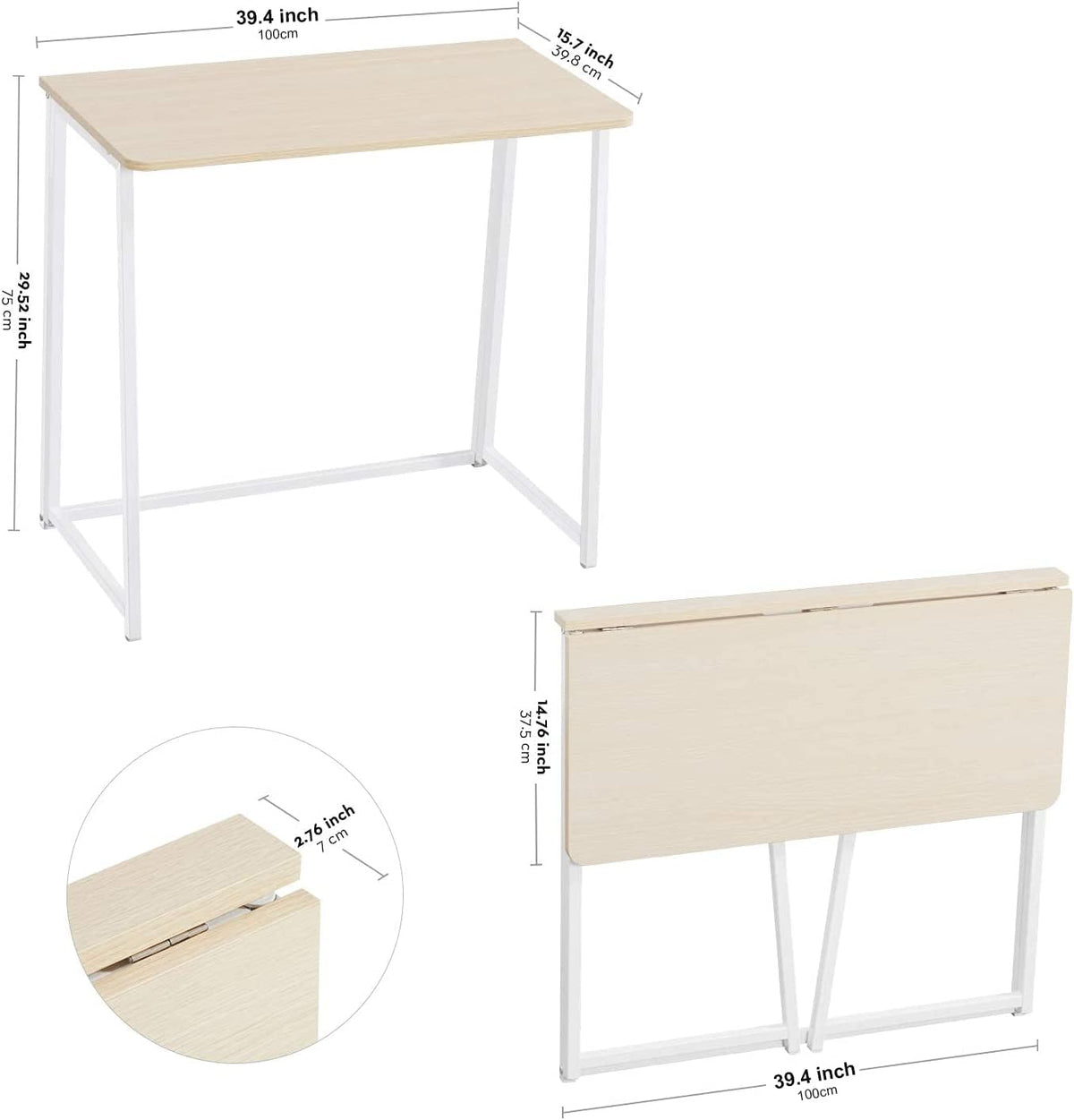 WOHOMO Folding Student Desk