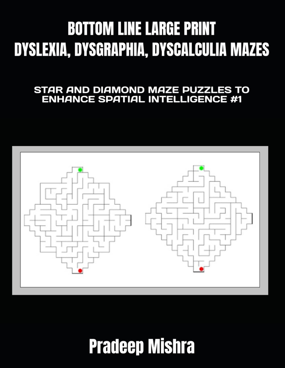 Bottom Line Large-Print Star & Diamond Maze Puzzles (Vol. 1)