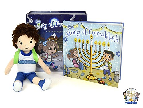 A Hanukkah Tradition The Story of Funukkah Boy Plush Doll and Book Set