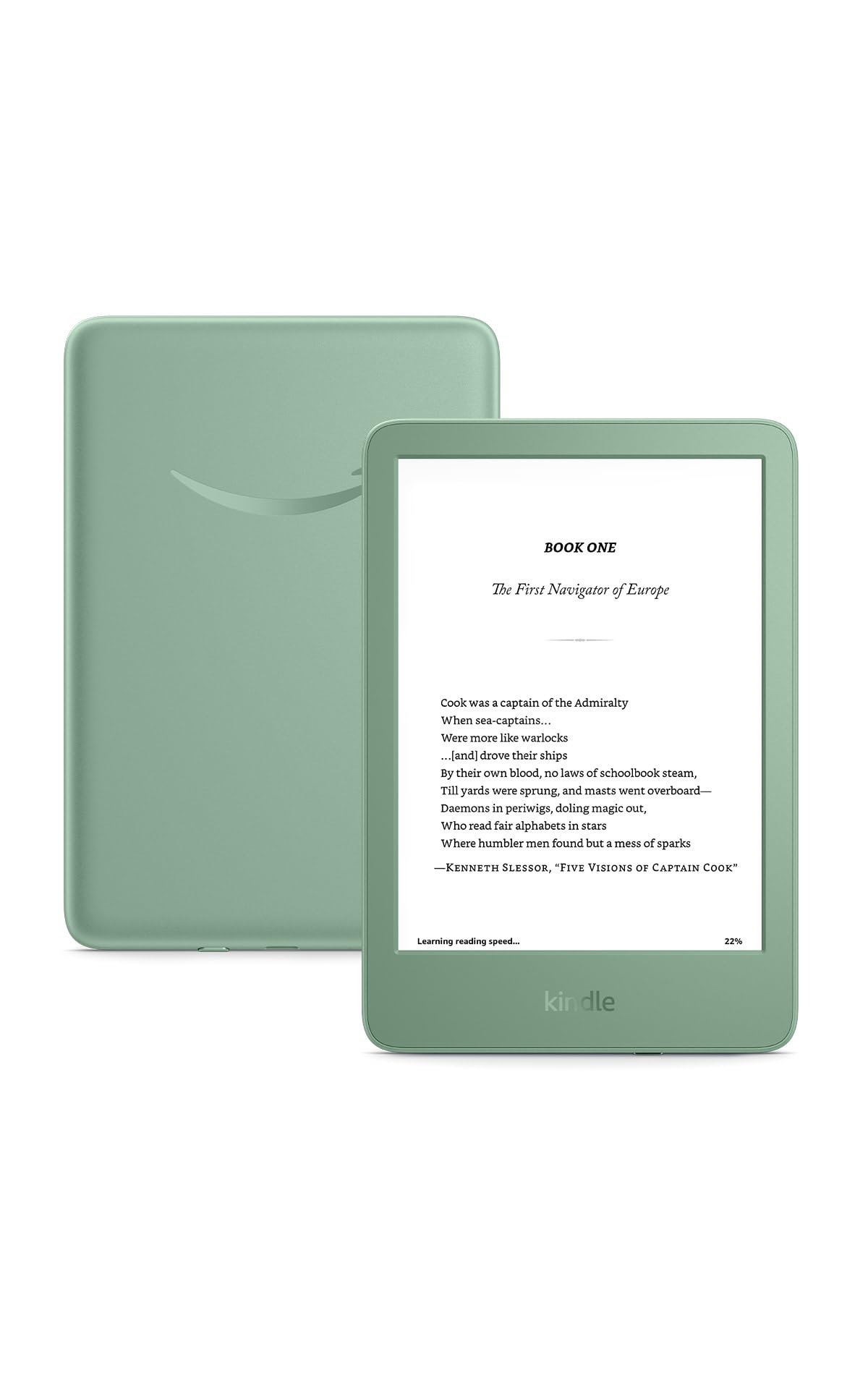 Amazon Kindle 16 GB (2024 model) - Light and compact, with fast page turns, and high contrast ratio - Matcha