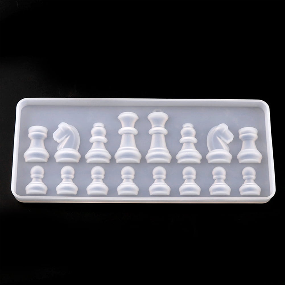 Clispeed Chess Resin Mold Silicone Transparent 1Pack