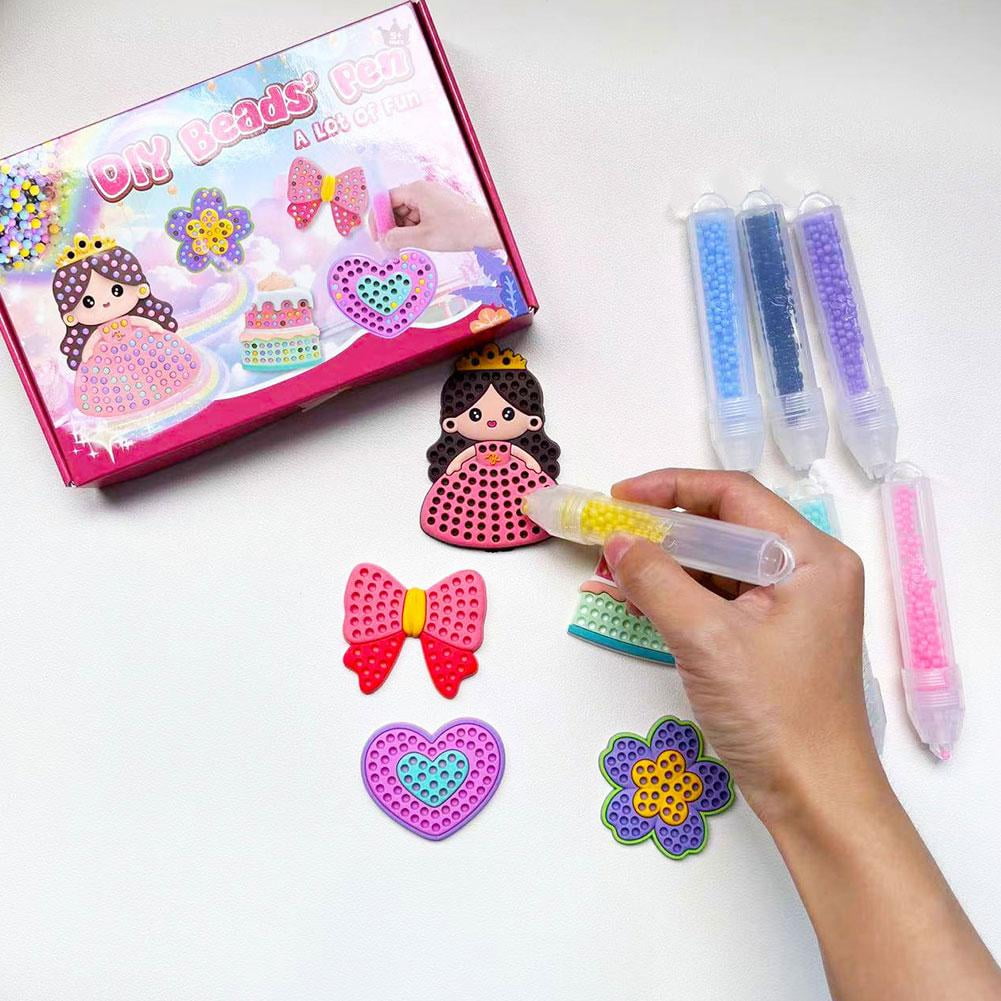 DIY Bead Painting Kit, Enhances Fine Motor Skills & Creativity, Fun Ed