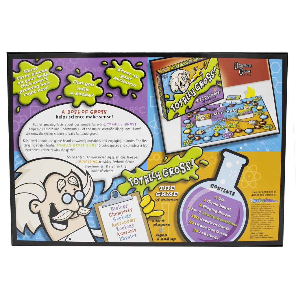University Games Totally Gross! The Game Of Science Learning Board Gam
