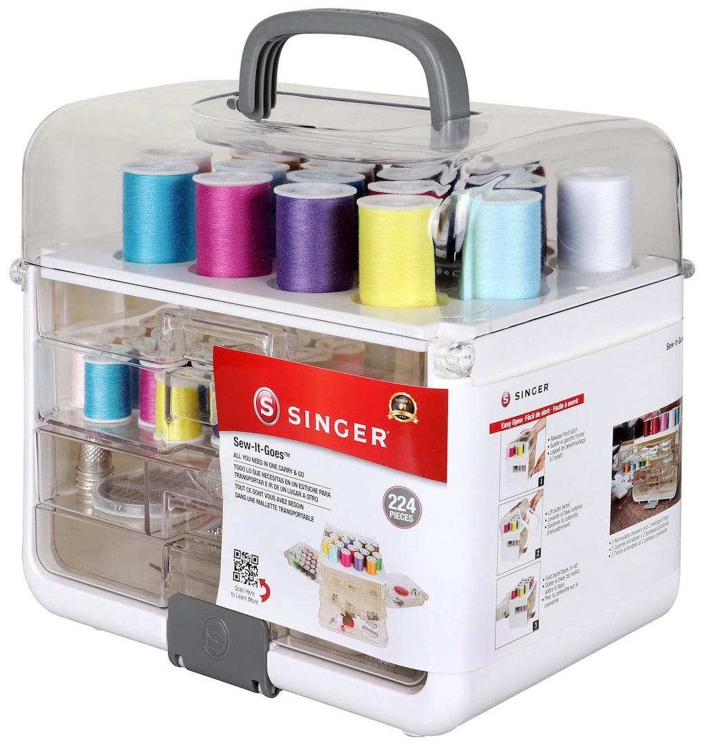 SINGER Sew-It-Goes� 224 Piece Sewing Kit & Craft Organizer Sewing Ca