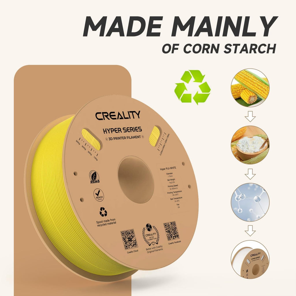 Creality Hyper PLA 3D Printer Filament 600mm/s High-Speed +/-0.03mm Fo