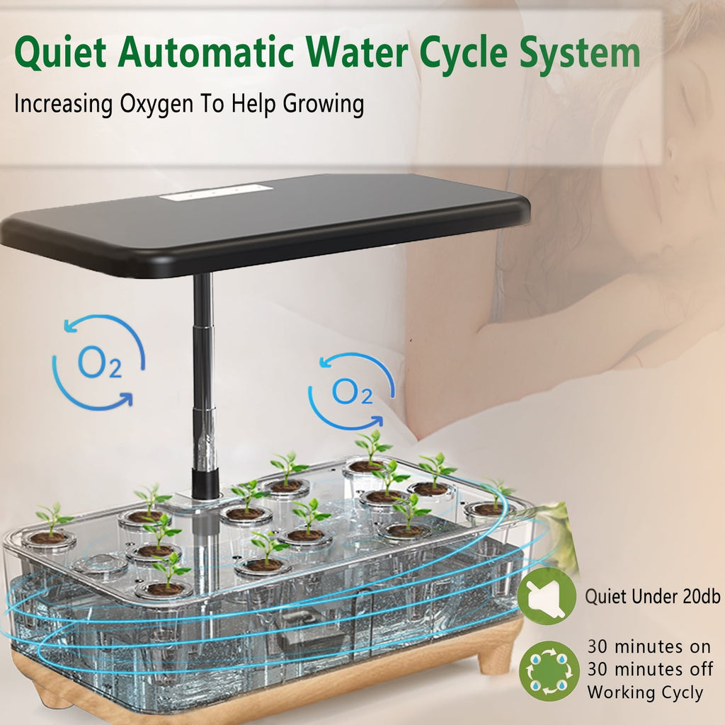 RainPoint 5L Smart Hydroponics System, Indoor Growing Kit 13 Pods