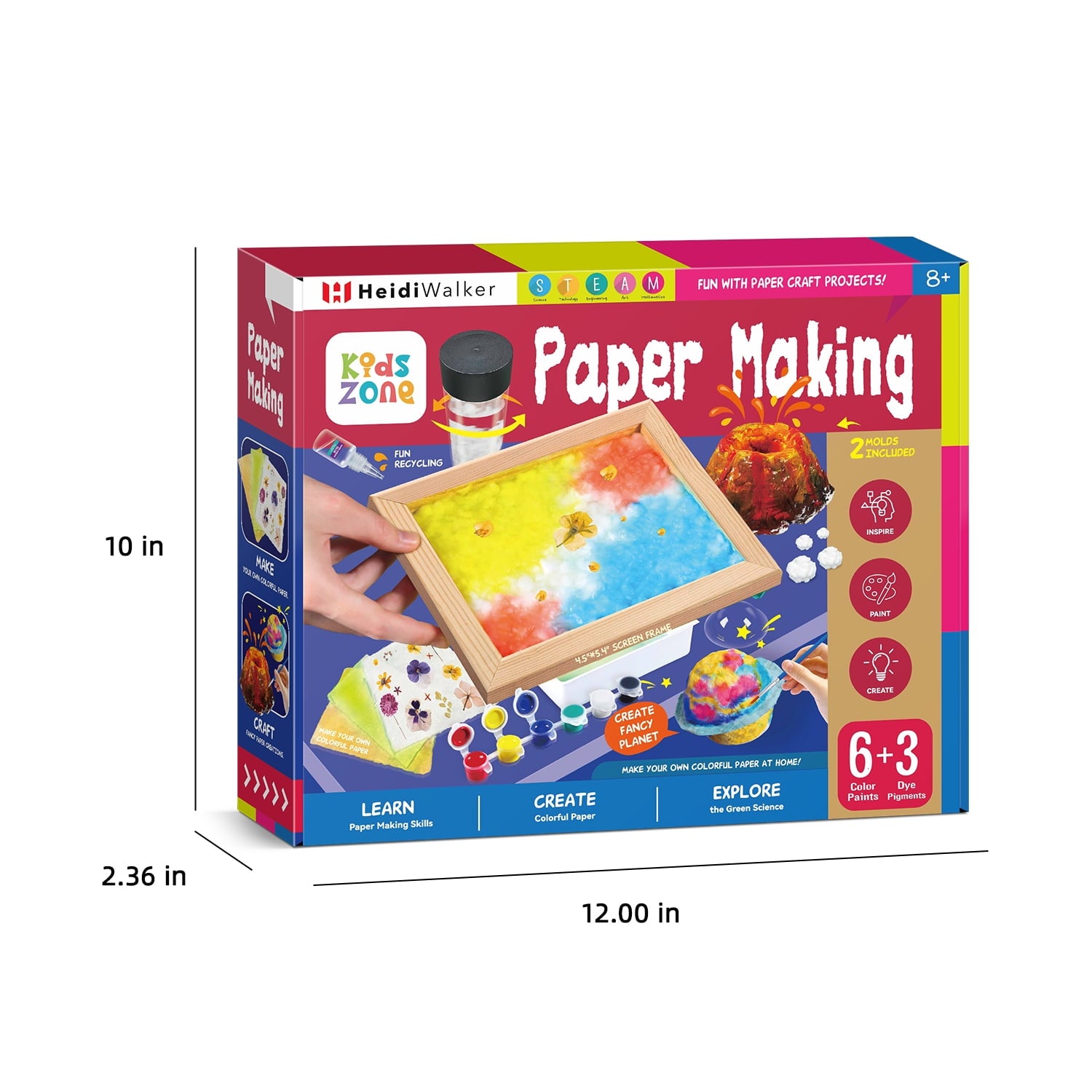 Piano Potato Paper Making Kit for Kids 6-12,STEAM Art & Science Set wi