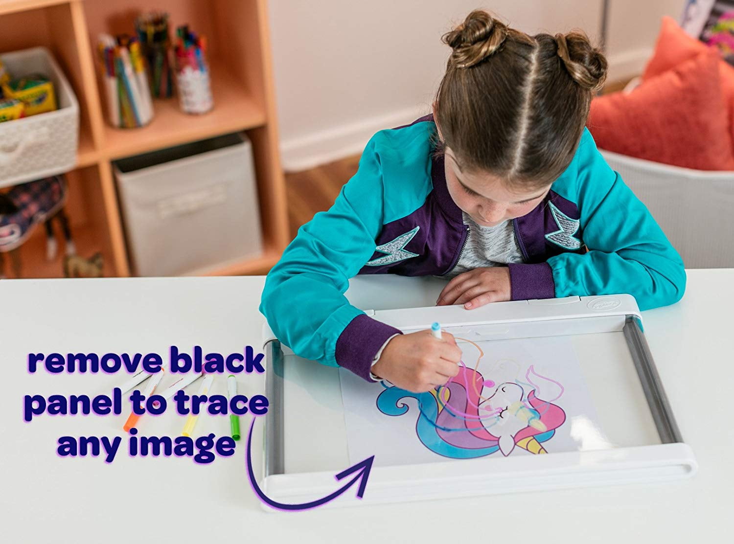 Crayola Ultimate Light Board, White, LED Tracing & Drawing Board, Ligh