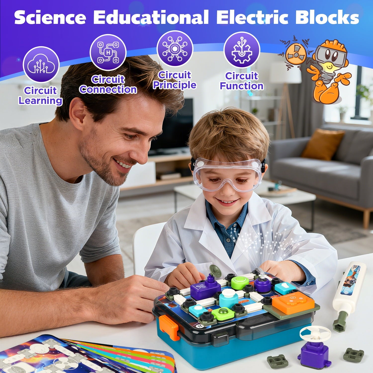 HopeRock Science Kit for Kids, 58PCS Toys for Boy 8-11 Years, Physics