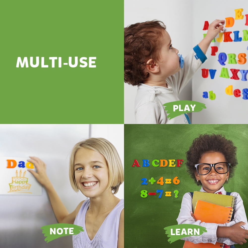 Coogam Magnetic Letters Numbers Alphabet Learning Toy Set of 78pcs for