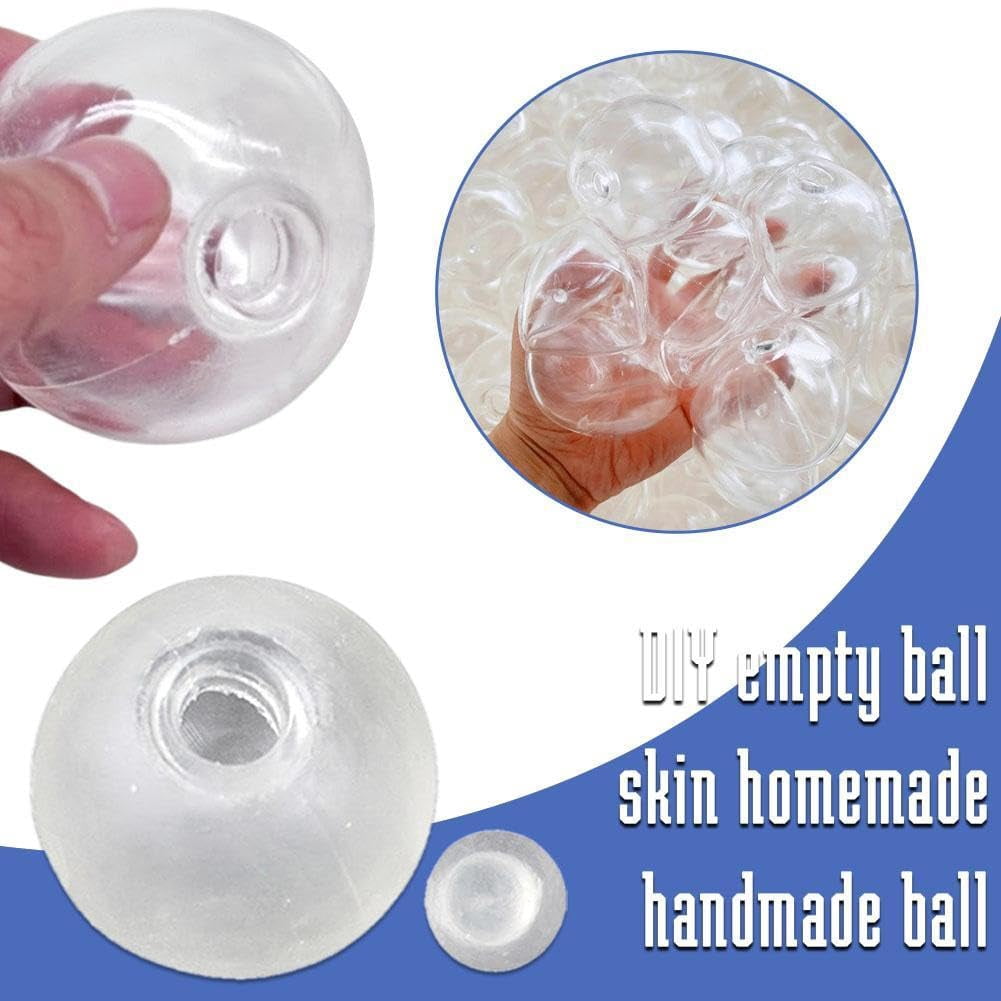 12 Pcs DIY Stress Ball Making Kit – Empty Squishy Skins – Crunchy