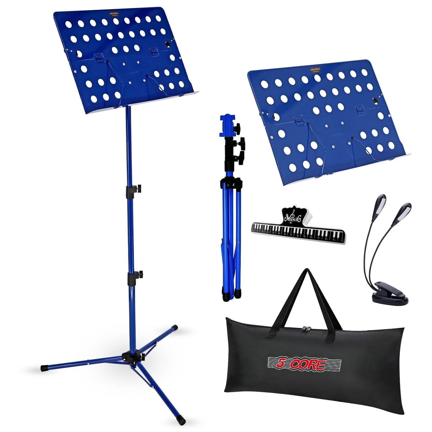 Music Stand for Sheet Music Heavy Duty Folding Portable Stands Book Cl