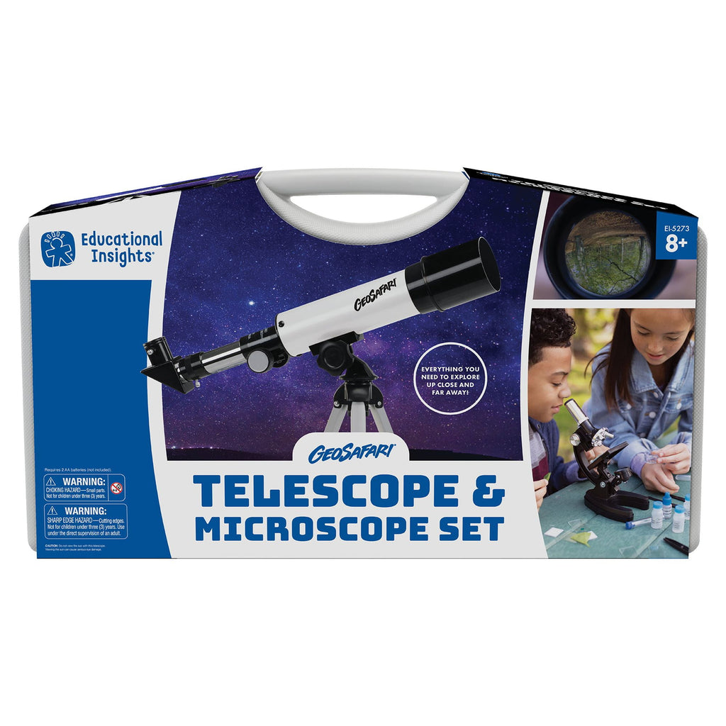 Educational Insights Beginner Telescope & Microscope Science Set, STEM