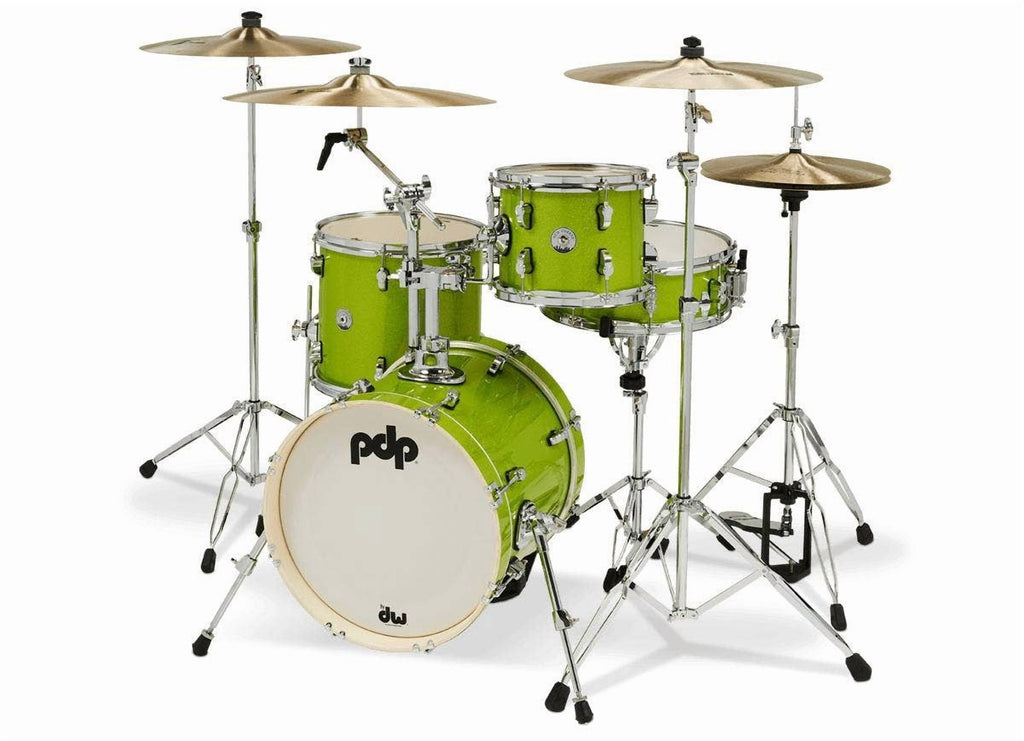PDP New Yorker 4-Piece Drum Set, Green