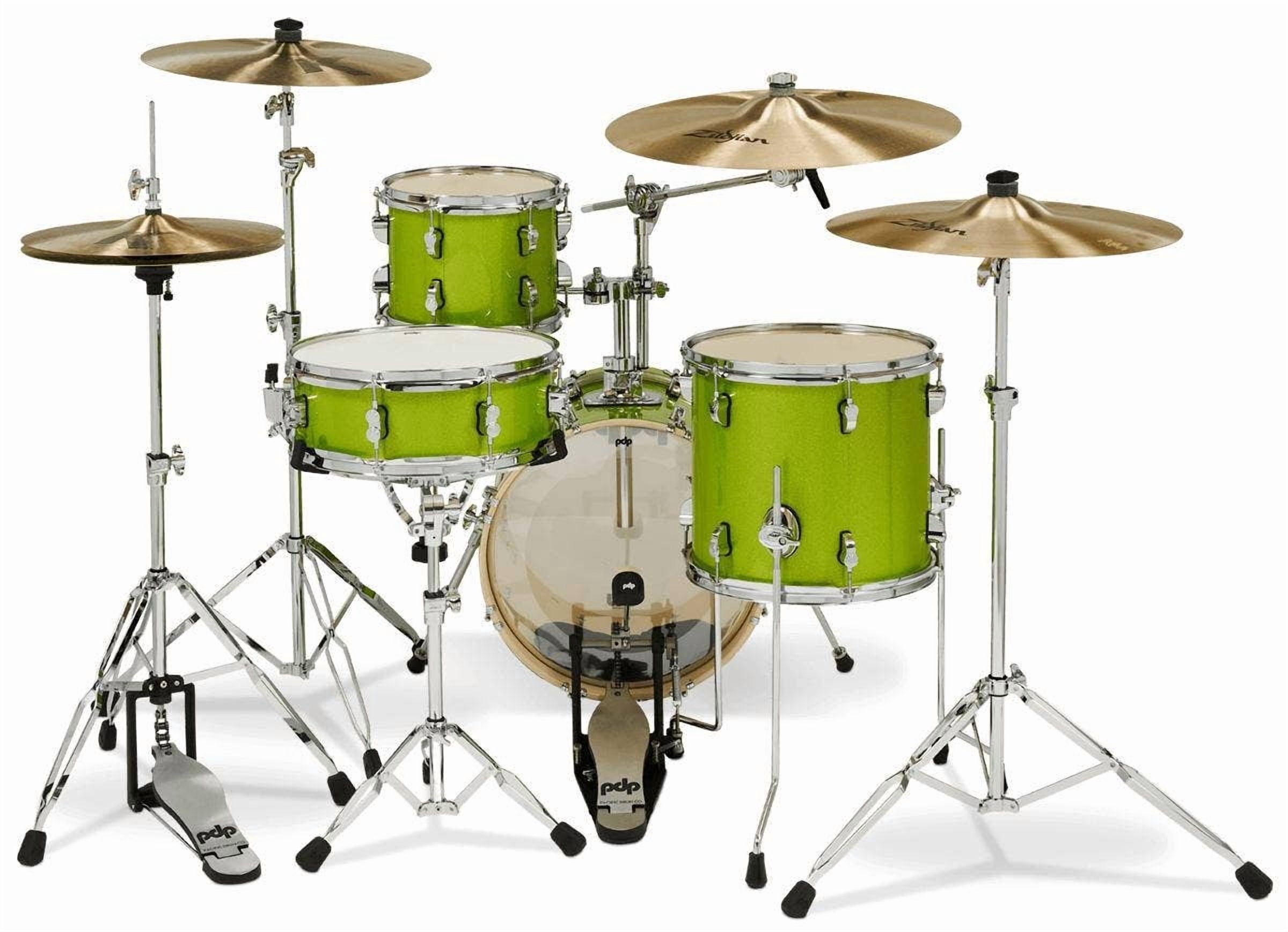 PDP New Yorker 4-Piece Drum Set, Green