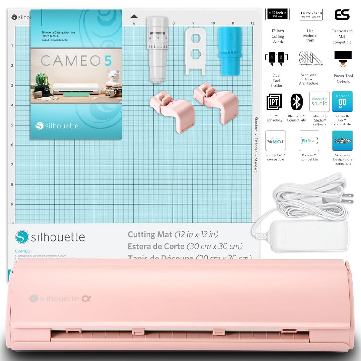 Silhouette Pink Cameo 5α Alpha - 12" Vinyl Cutting Machine