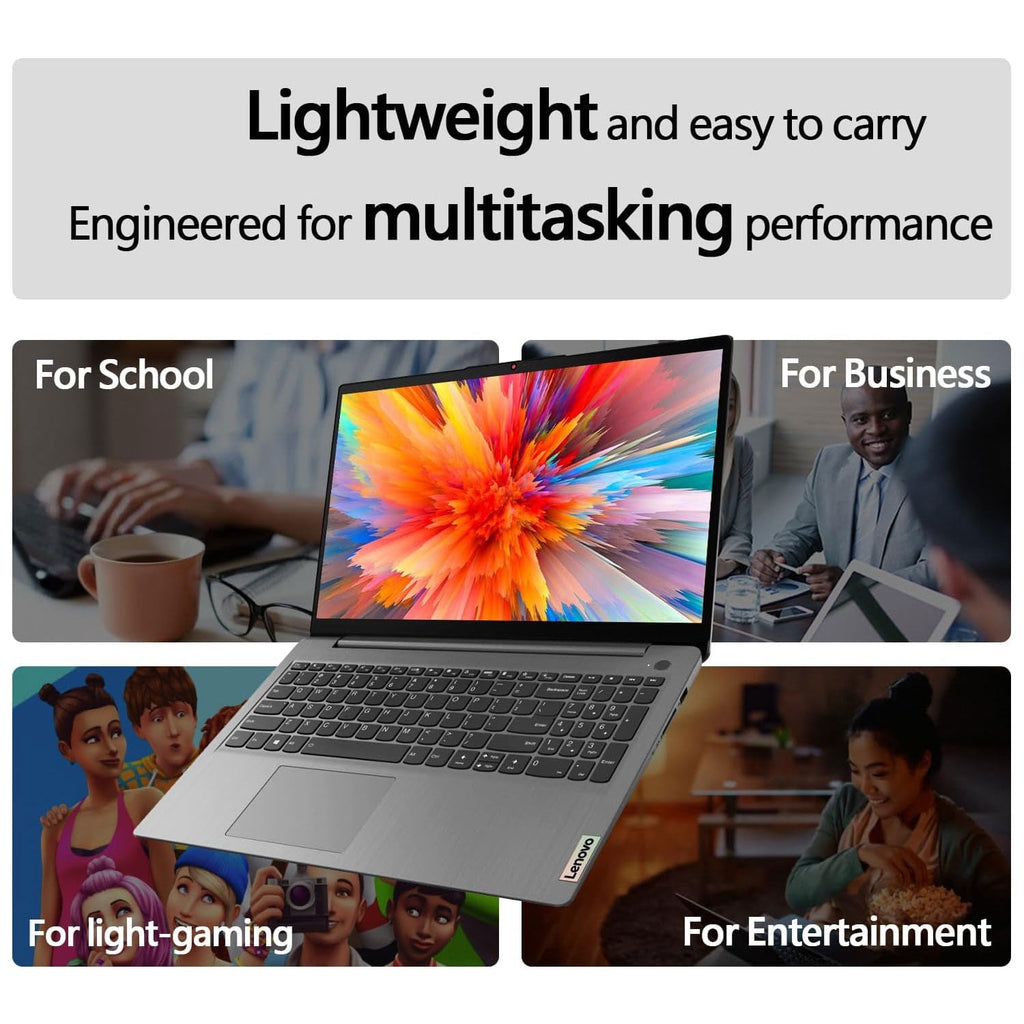 Lenovo IdeaPad 2025 15.6” FHD Laptop, Intel 4-Core CPU, 8GB RAM, 128