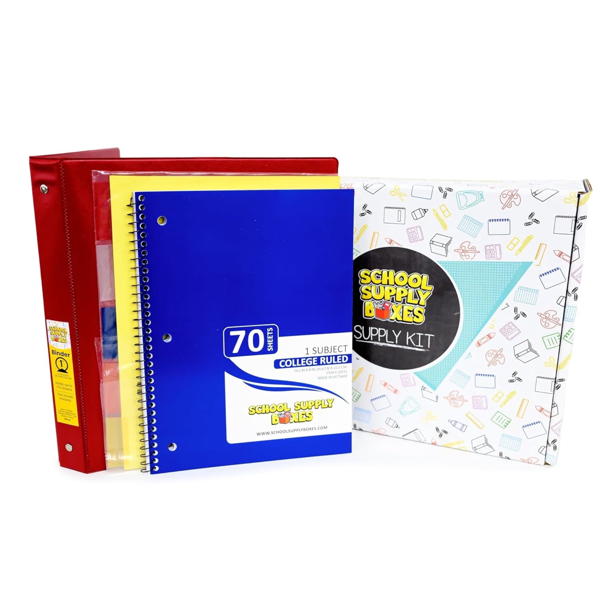 School Supply Boxes | Math Bundle (40 Piece) | House Brand Edition | B