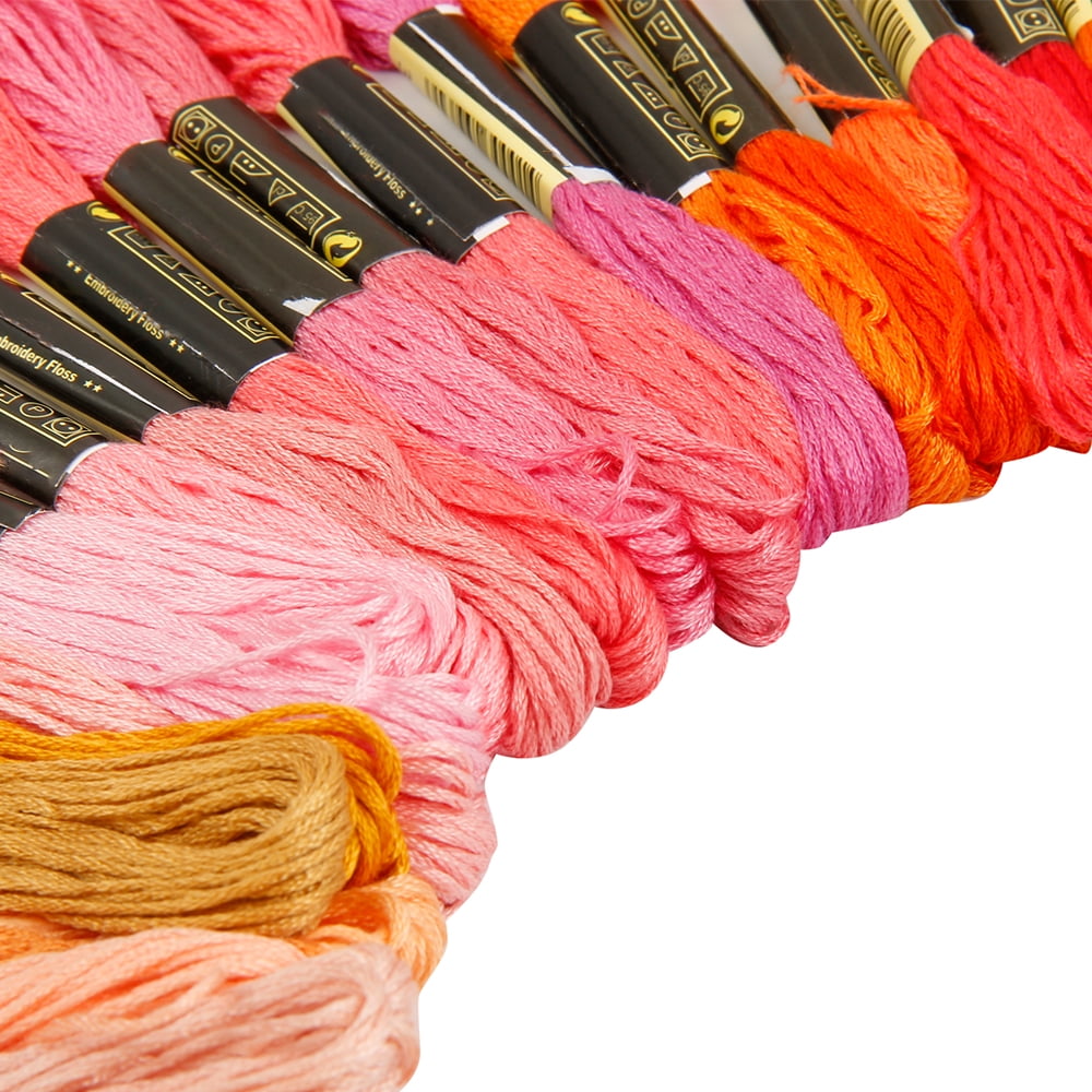 EUWBSSR 2 Sets 100 Colors Cotton Embroidery Floss Cross Stitch Thread