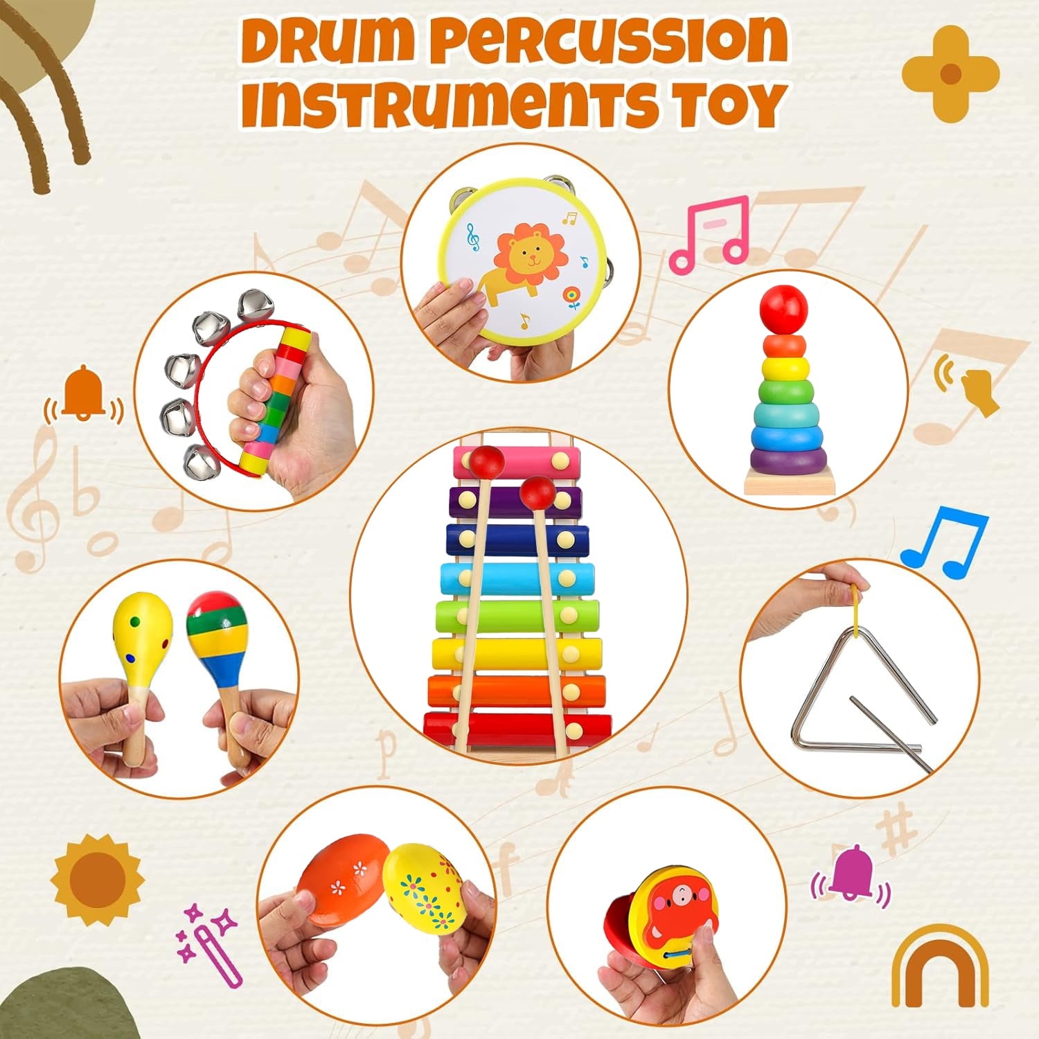 LINXUXIE Musical Instrument for Toddlers, Musical Toys for Kids, Educa