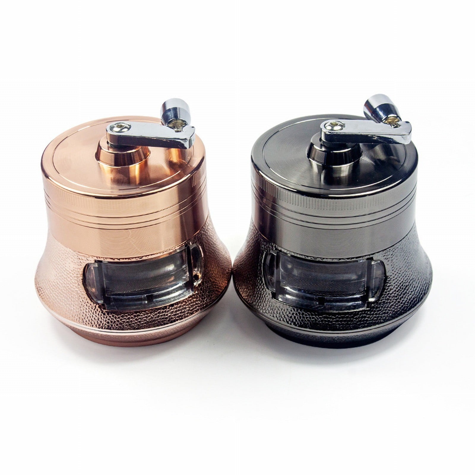 SUSHANG 4 Inch Hand Crank Grinder - Clear Top Coffee Bean & Spice Mill
