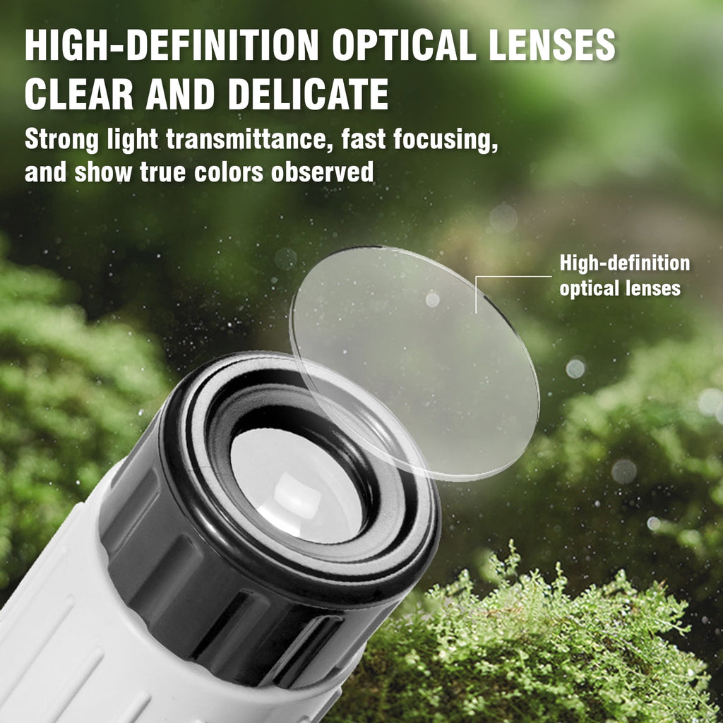 FUJILI Microscope for Kids, Science Kits for Kids Beginner STEM Micros
